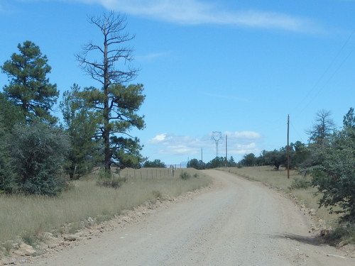 GDMBR: Ahead are the heavyduty powerlines located near Mile 57 on our GDMBR Map.
